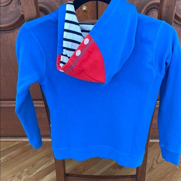 Mini Boden Blue and White Space Shuttle Hoodie - Picture 6 of 6